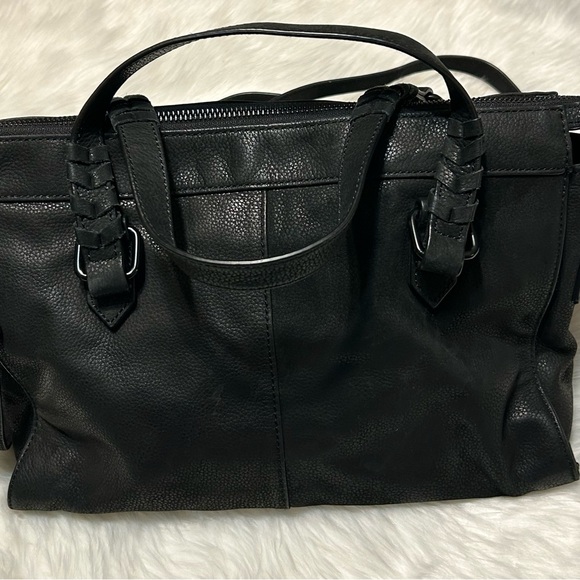 Dolce Vita Collection Handbags - Dolce Vita Collection Elegant Black Leather Tote Bag
